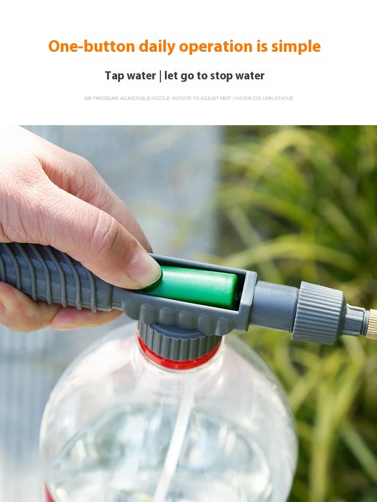 Watering Irrigation High Sprayer Water Pressure Flower Garden Gun Sprayer Head Juice Bottles Interface Plastic Trolley Spray
