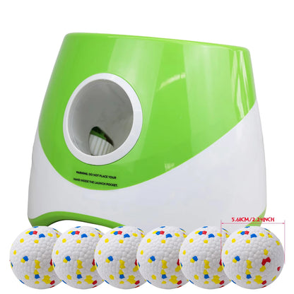 Automatic Dog Tennis Ball Launcher Dogs Chase Toys Automatic Fun Interactive Machine Fun Interactive Rechargable Catapult 6 Ball