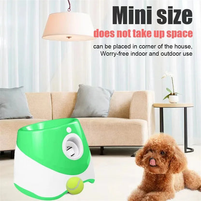 Automatic Dog Tennis Ball Launcher Dogs Chase Toys Automatic Fun Interactive Machine Fun Interactive Rechargable Catapult 6 Ball