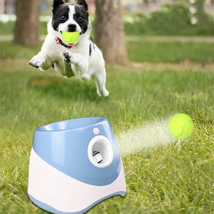 Automatic Dog Tennis Ball Launcher Dogs Chase Toys Automatic Fun Interactive Machine Fun Interactive Rechargable Catapult 6 Ball