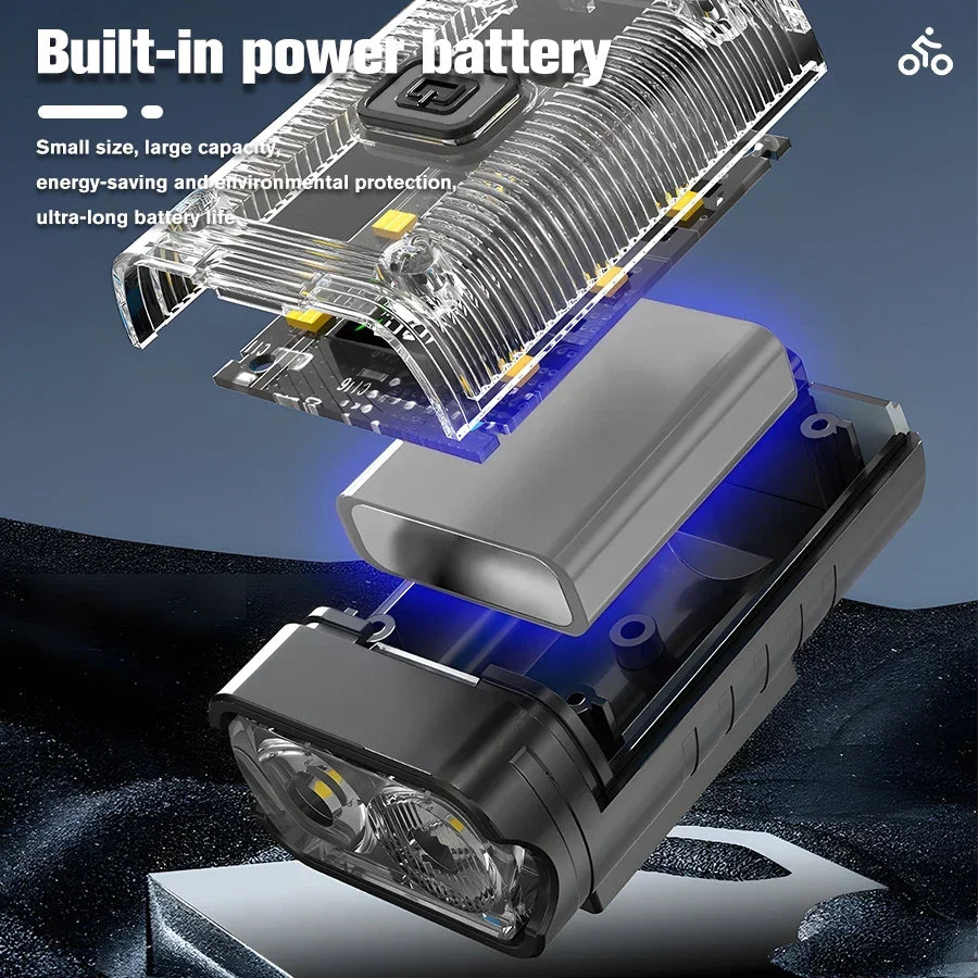 T6 LED Bike Front Light Bicycle Headlight Rechargeable Bright MTB Road Bike Head Lamp LED Cycling Flashlight for Night Riding