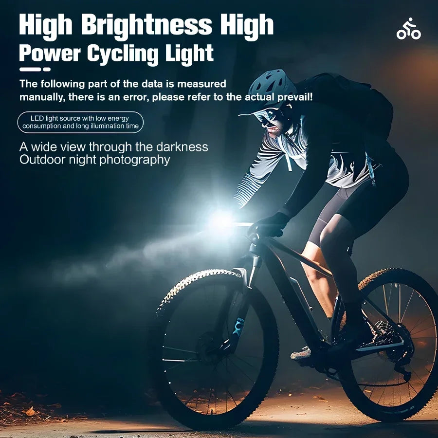 T6 LED Bike Front Light Bicycle Headlight Rechargeable Bright MTB Road Bike Head Lamp LED Cycling Flashlight for Night Riding
