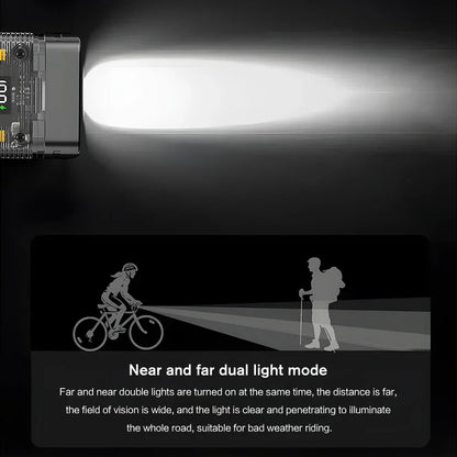T6 LED Bike Front Light Bicycle Headlight Rechargeable Bright MTB Road Bike Head Lamp LED Cycling Flashlight for Night Riding